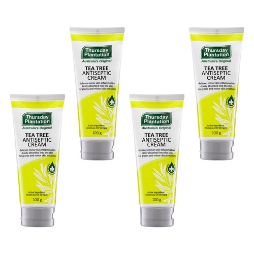 Thursday Plantation Tea Tree Antiseptic Cream 100g Pack of 4