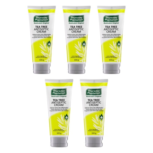 Thursday Plantation Tea Tree Antiseptic Cream 100g Pack of 5