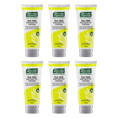 Thursday Plantation Tea Tree Antiseptic Cream 100g Pack of 6