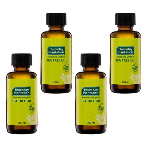 Thursday Plantation 100% Pure Tea Tree Oil 100mL Pack of 4