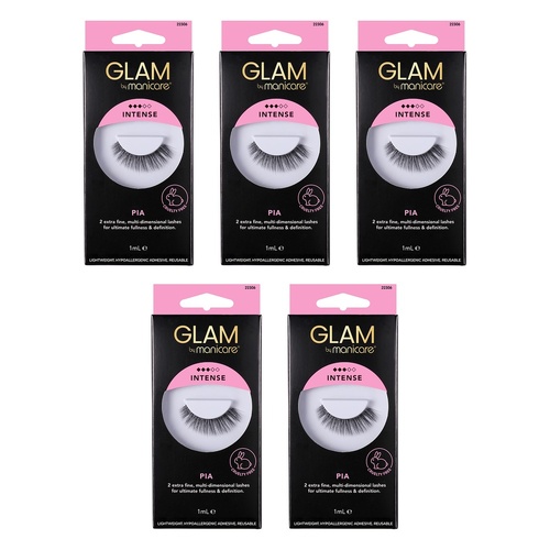 Glam by Manicare Pia Lashes x 3 Bundle of 5