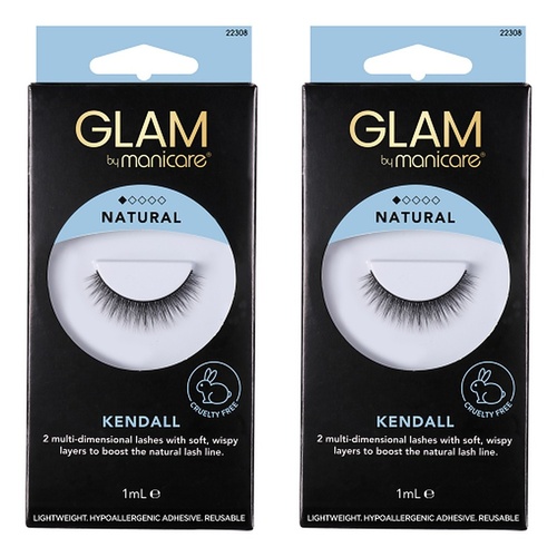 Glam by Manicare Kendall Lashes x 3 Bundle of 2