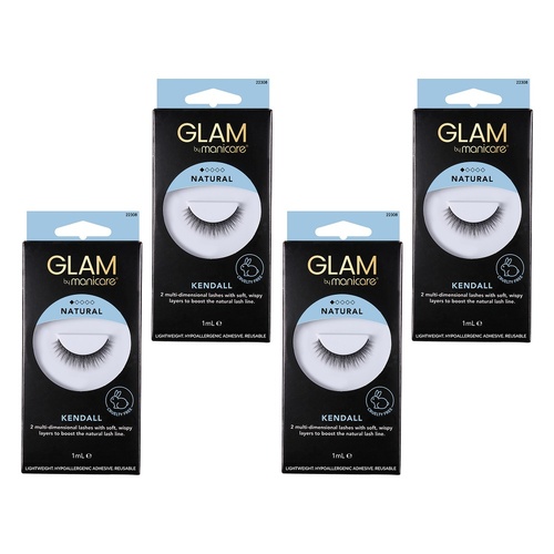 Glam by Manicare Kendall Lashes x 3 Bundle of 4