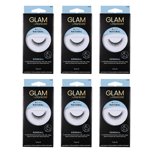 Glam by Manicare Kendall Lashes x 3 Bundle of 6