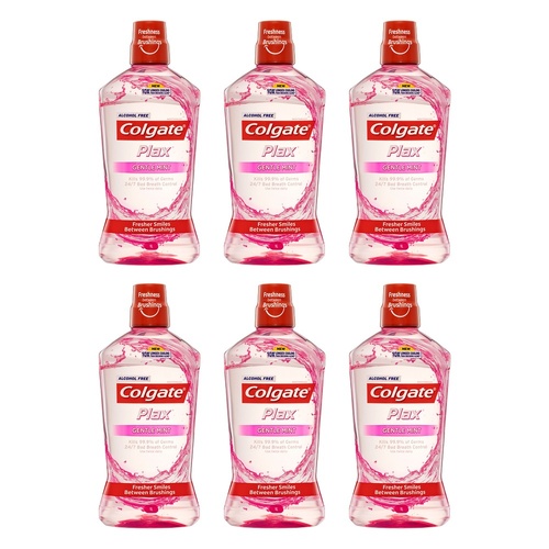 Colgate Plax Alcohol Free Mouthwash Gentle Mint 1 L Pack of 6