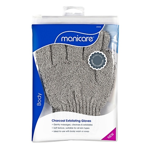 Manicare Charcoal Exfoliating Gloves x 3