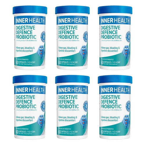 Inner Health Digestive Defence Probiotic 60 Capsules Pack of 6