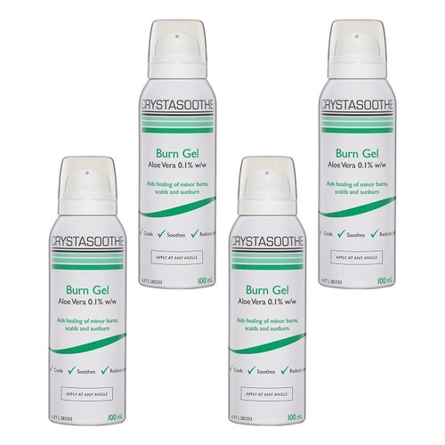 Crystasoothe Burn Gel 100mL Pack of 4