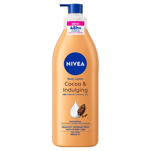 NIVEA Cocoa & Indulging Body Lotion, Long-Lasting Moisture, 400mL