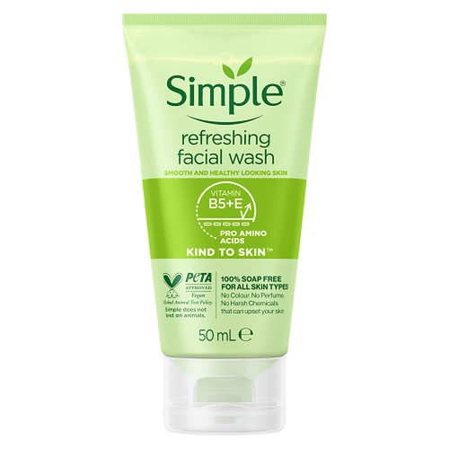 Simple Kind To Skin Refreshing Facial Wash Gel 50mL