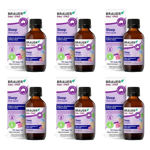 Brauer Baby & Child Sleep Oral Liquid 100mL Pack of 6