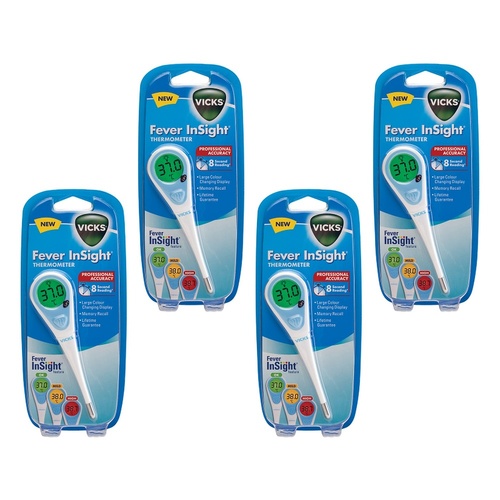 Vicks InSight Thermometer V916-V1 Pack of 4