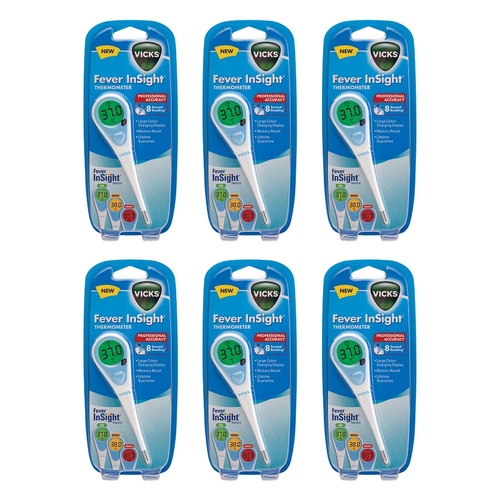 Vicks InSight Thermometer V916-V1 Pack of 6
