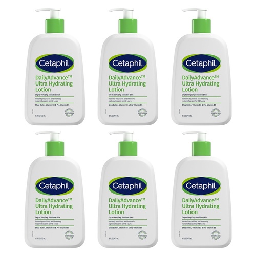 Cetaphil Daily Advance Ultra Hydrating Lotion 473mL Pack of 6
