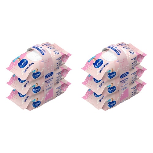 Curash Sensitive Wipes Value Pack Bundle of 2