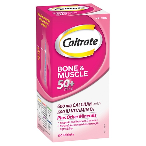 Caltrate Bone & Muscle 50+ Years 100 Tablets x 3
