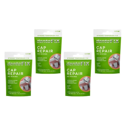 DENTAFIX Cap Repair 7g Pack of 4