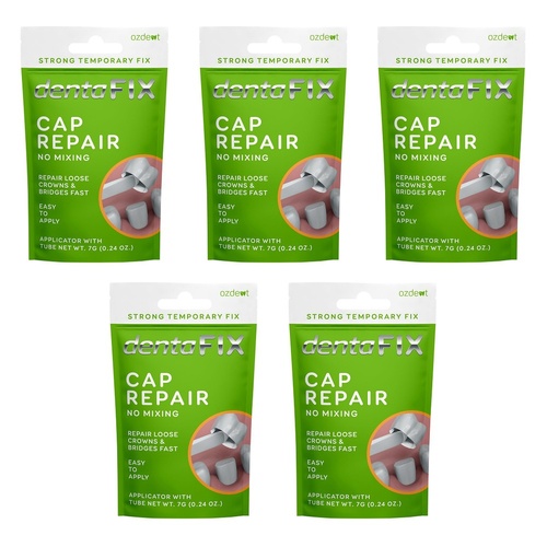 DENTAFIX Cap Repair 7g Pack of 5