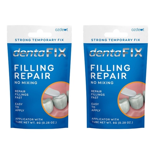 Dentafix Temporary Filling Repair 8g Pack of 2