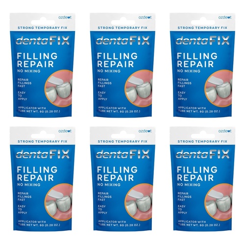Dentafix Temporary Filling Repair 8g Pack of 6