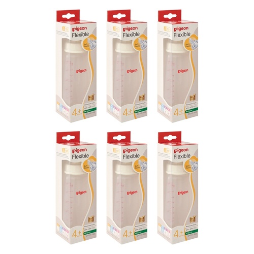 Pigeon Slim Neck PP Bottle 240mL Pack of 6