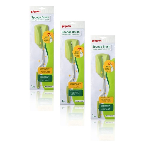 Pigeon Bottle Sponge Brush Pack of 3