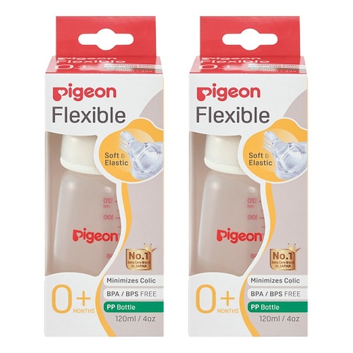 Pigeon Slim Neck PP Bottle 120mL Pack of 2
