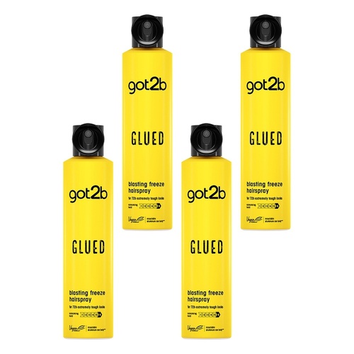 Got2B Glued Blasting Freeze Hairspray 300mL Pack of 4