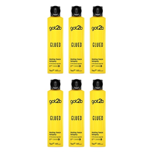 Got2B Glued Blasting Freeze Hairspray 300mL Pack of 6