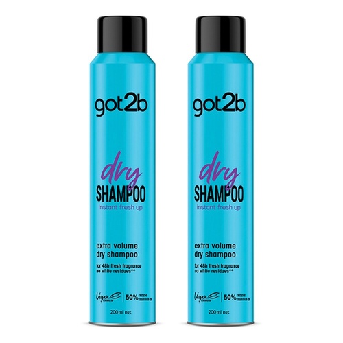 Got2B Dry Shampoo Instant Fresh Up Extra Volume 200mL Pack of 2