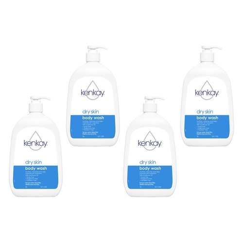 Kenkay Dermatological Body Wash 1 L Pack of 4
