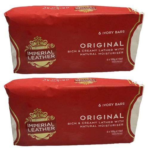 Cussons Imperial Leather Original Soap Bars 2 x 6 Pack 100g