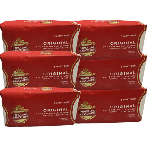 Cussons Imperial Leather Original Soap Bars 6 x 6 Pack 100g