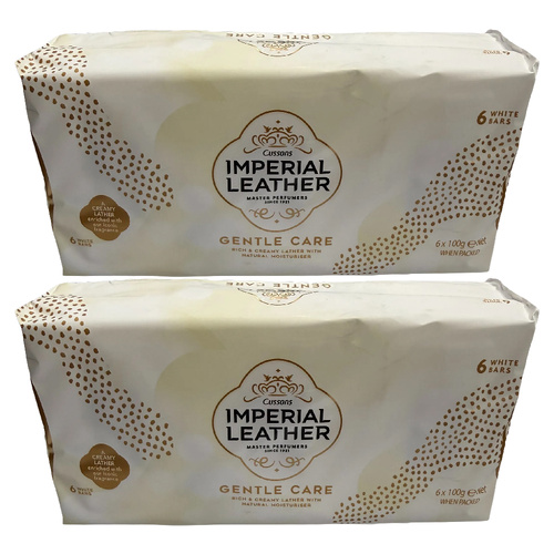 Cussons Imperial Leather Gentle Care Soap Bars 2 x 6 Pack 100g