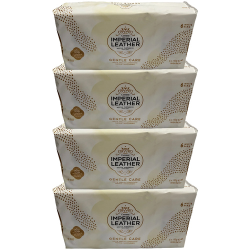 Cussons Imperial Leather Gentle Care Soap Bars 4 x 6 Pack 100g