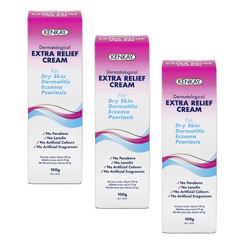 Kenkay Extra Relief Moisturising Cream 100g Pack of 3