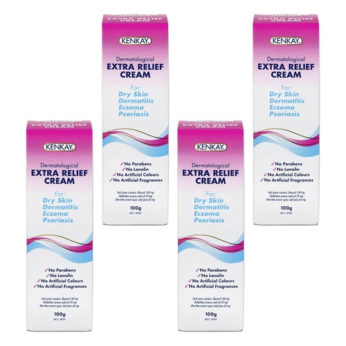 Kenkay Extra Relief Moisturising Cream 100g Pack of 4