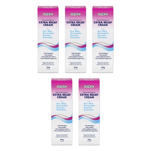 Kenkay Extra Relief Moisturising Cream 100g Pack of 5