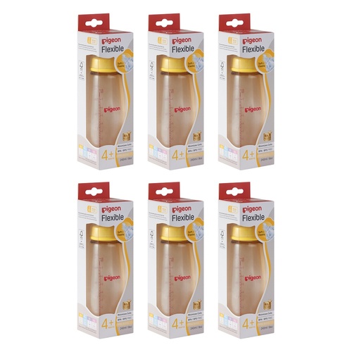 Pigeon Slim Neck PPSU Bottle 240mL Pack of 6