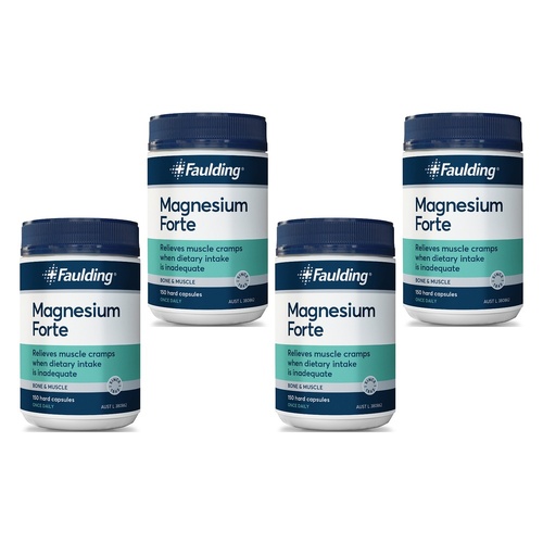 Faulding Magnesium Forte 400mg 150 Capsules Pack of 4