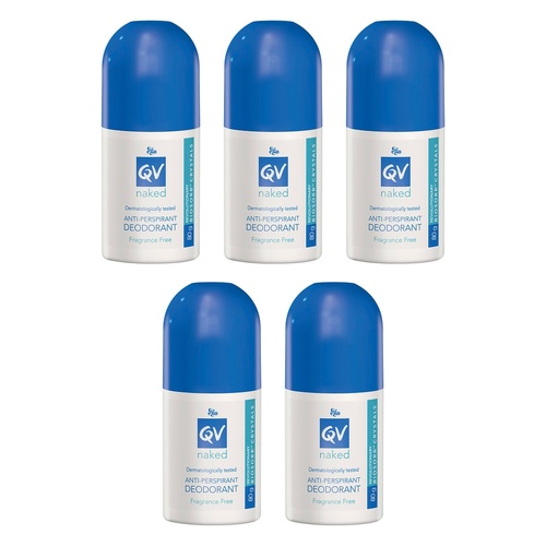 Ego QV Naked Anti-perspirant Deodorant Roll-on 80g Pack of 5
