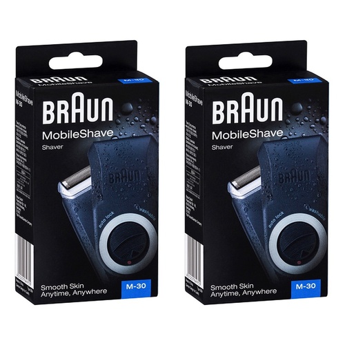 Braun Mobile Shaver M30 Pack of 2