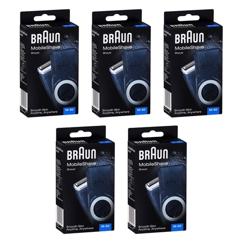 Braun Mobile Shaver M30 Pack of 5