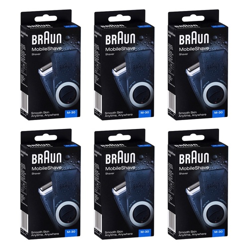 Braun Mobile Shaver M30 Pack of 6