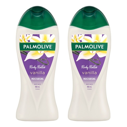Palmolive Body Butter Vanilla Body Wash 400mL Pack of 2