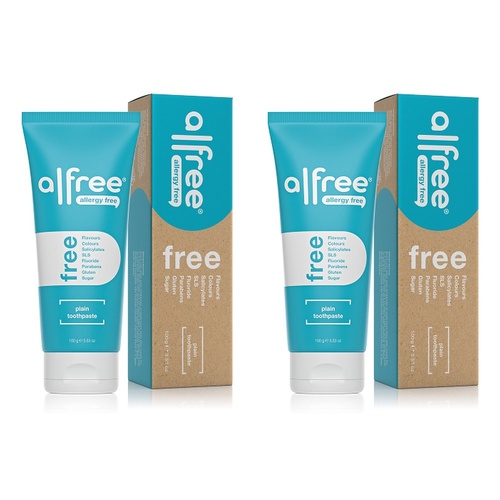 Alfree Plain Toothpaste 100g Pack of 2