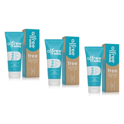 Alfree Plain Toothpaste 100g Pack of 3