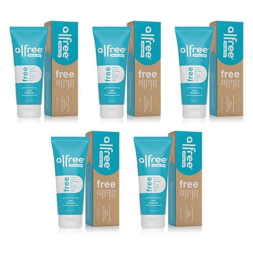 Alfree Plain Toothpaste 100g Pack of 5