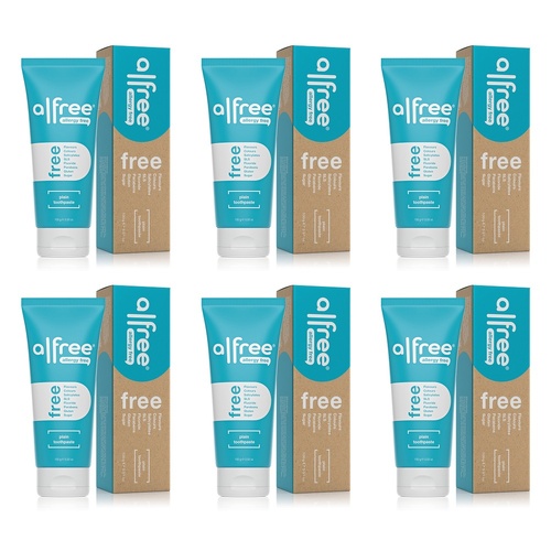 Alfree Plain Toothpaste 100g Pack of 6
