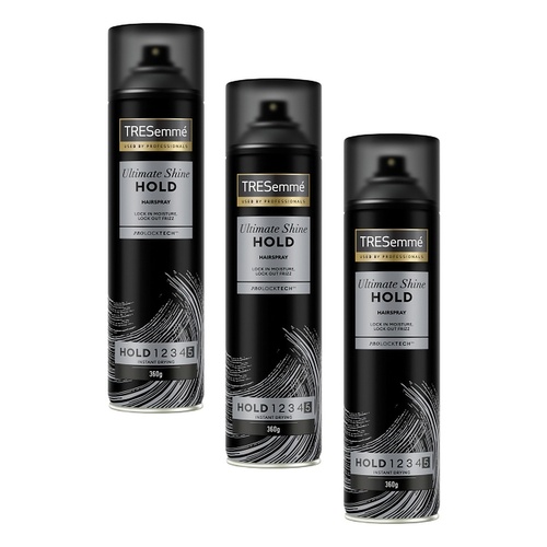 TRESemmé Ultimate Hold Platinum Shine Lacquer 360g Pack of 3